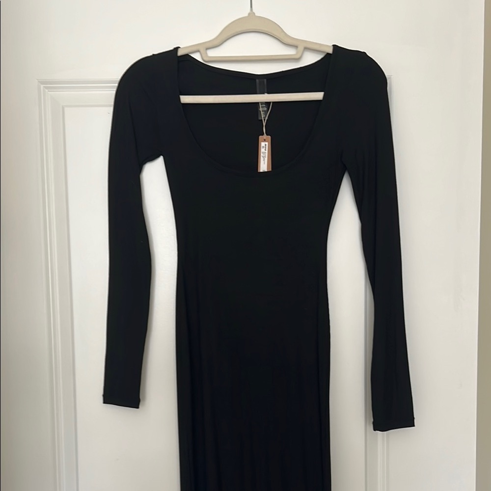 Skims Soft Lounge Petite Long Sleeve Dress NWT